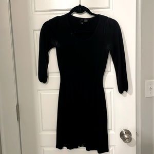 Black sweater dress